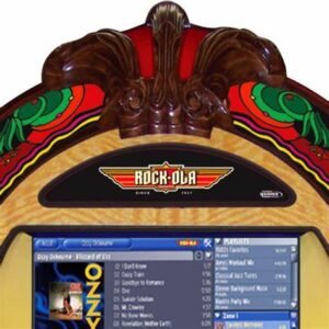 rock ola gazelle digital music center jukebox with bluetooth