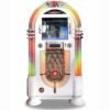 Rock-Ola Bubbler Digital Music Center Jukebox in Gloss White with Bluetooth import placeholder for 1343
