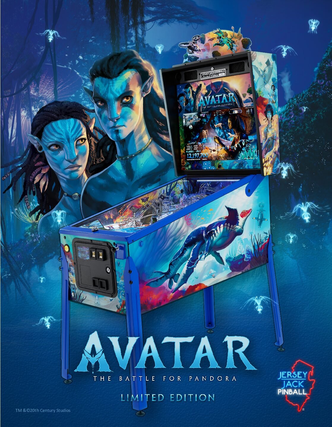avatar: the battle for pandora limited edition pinball machine avatar: the battle for pandora limited edition pinball machine