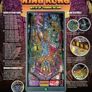 king kong: myth of terror island pro pinball machine by stern