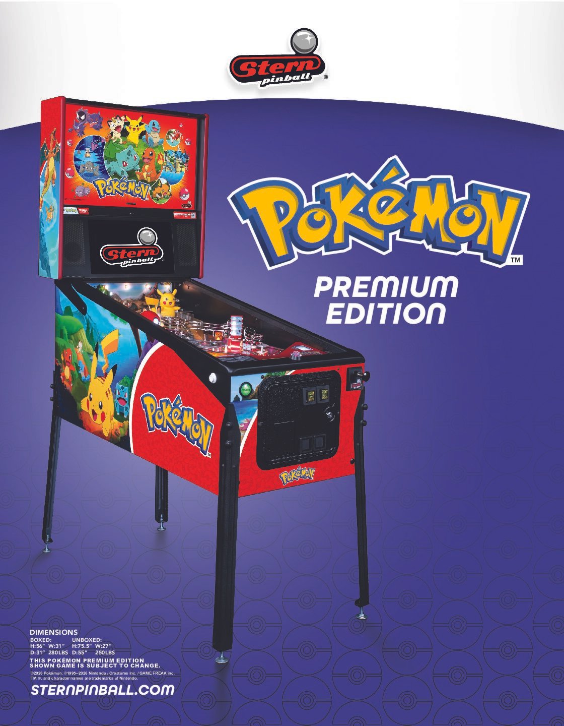 pokémon premium pinball machine by stern pokémon premium pinball machine by stern