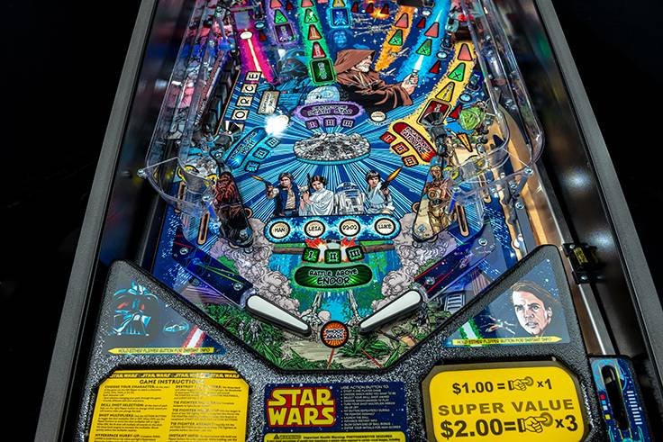 star wars comic art pro pinball machine by stern star wars comic art pro pinball machine by stern