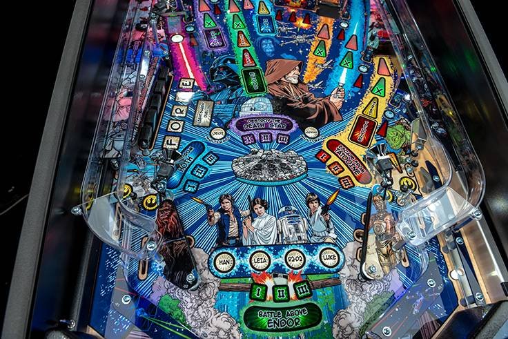 star wars comic art pro pinball machine by stern star wars comic art pro pinball machine by stern