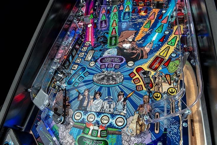 star wars comic art pro pinball machine by stern star wars comic art pro pinball machine by stern